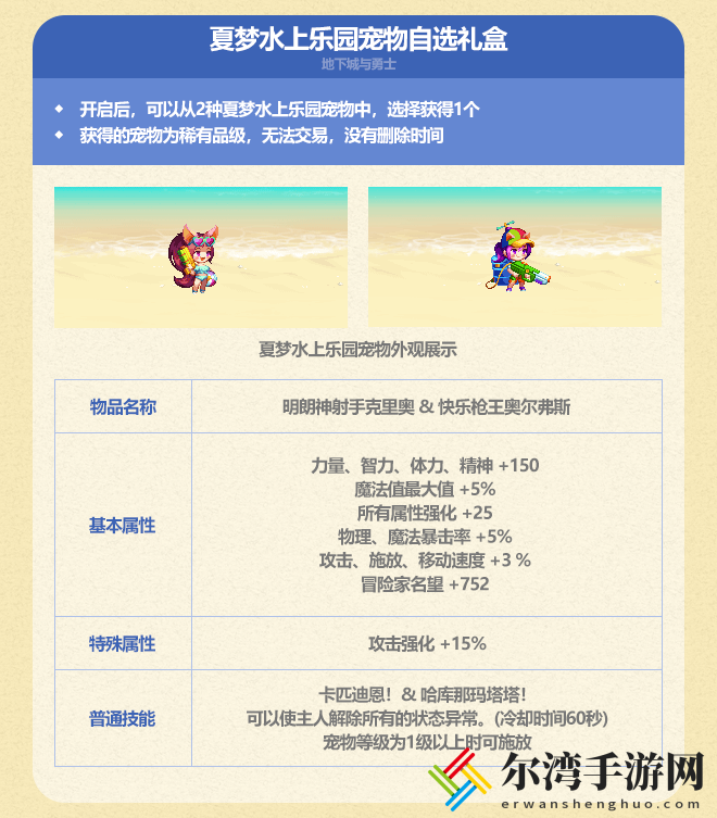 DNF地下城与勇士明朗神射手克里奥宠物属性介绍 剧情深度解析与沉浸体验