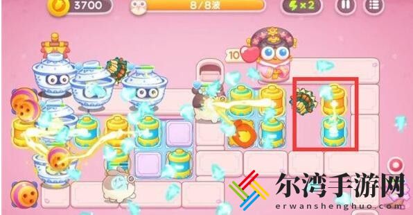 保卫萝卜4秋妃传第2关怎么过