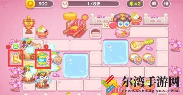 保卫萝卜4秋妃传第2关怎么过