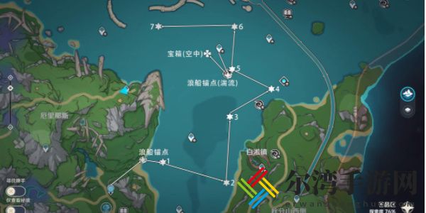 原神枫丹七个海面浮标攻略