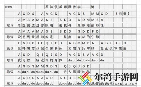 原神溯琴谱手机完整版