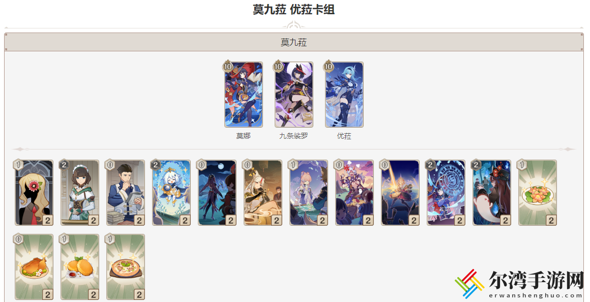 原神莫九菈卡组搭配介绍 攻略教你应对难题